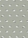 Sophie Allport green sheep pattern roman blind (British brand)