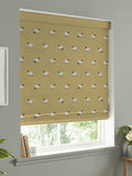 Sophie Allport sheep roman blind ochre yellow 100% cotton (British brand)