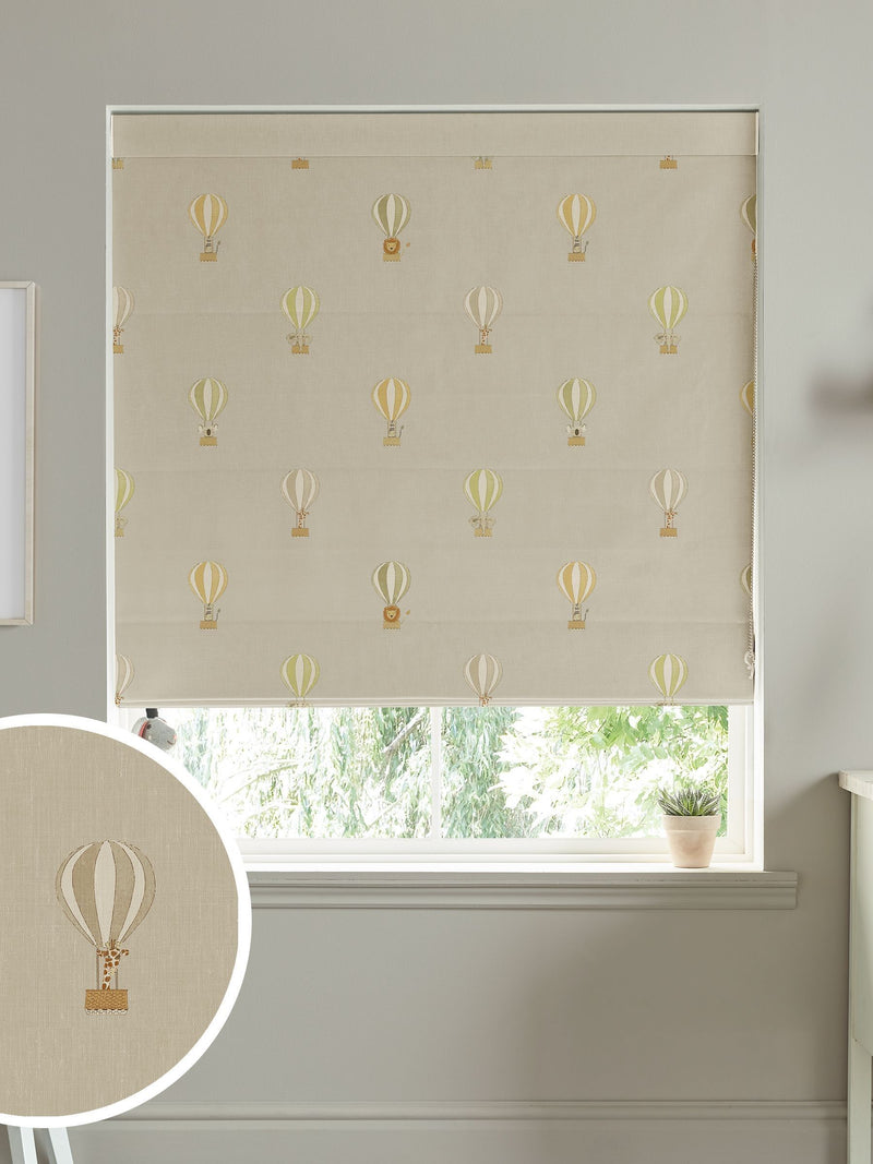 Sophie Allport roman blind with kids bears and balloons design, imported from the UK