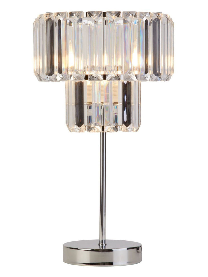 Searchlight Tara Chrome table lamp 37.5cm (British brand)