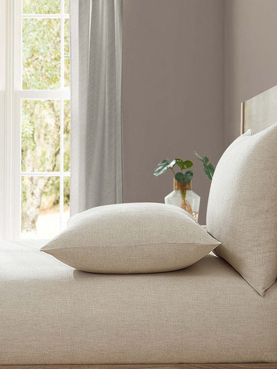 Lazy Linen Natural Gewaschenes 100% Leinen Spannbettlaken