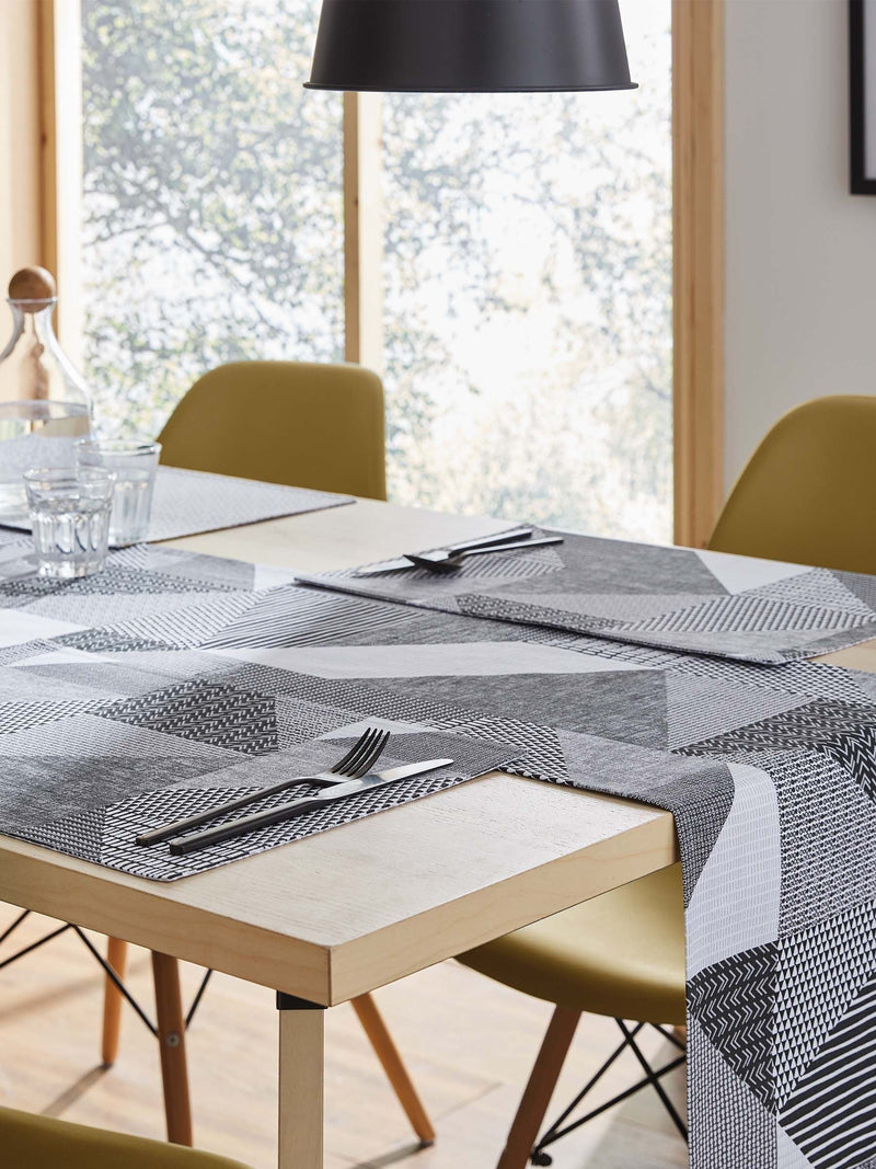 Catherine Lansfield grey Larsson Geo placemats set of 2 - British product