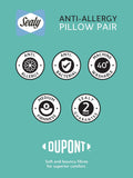 Sealy anti allergy pillows 2 pack (British brand)