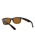Ray-Ban New Wayfarer Classic sunglasses Havana Brown, imported from the UK