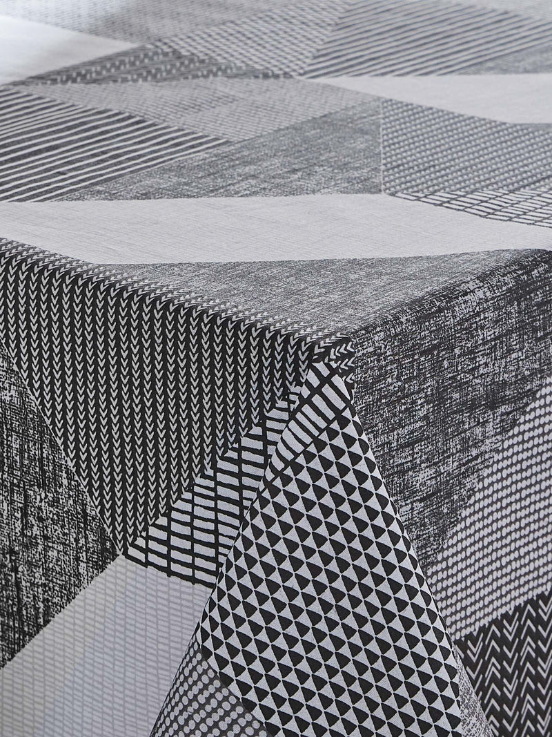 Catherine Lansfield Grey Larsson Geo Table Cloth - British product