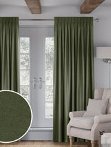 Next Voyage Maison Romeo Forest Green Made to Measure Curtains- Buy online at McGrocer