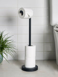 Black pivot top toilet roll holder 58cm x 18.5cm x 16cm - British product