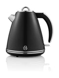 Swan Black 1.5 Litre Black Jug Kettle 3kW