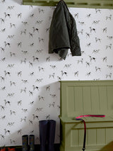 Next Joules Antique Creme Sketchy Dogs Wallpaper- Buy online at McGrocer