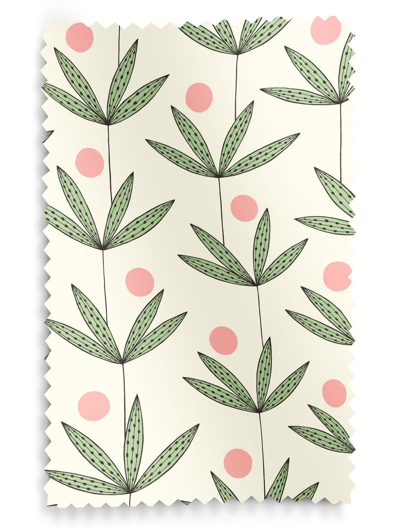 MissPrint Glades Palm Tree made to measure curtains, UK version