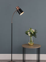 Next Dar Lighting Black James Floor Lamp 142cm- Buy online at McGrocer