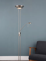 Next Dar Lighting Chrome Hannah Mother and Child Floor Lamp, 180cm Height- Buy online at McGrocer