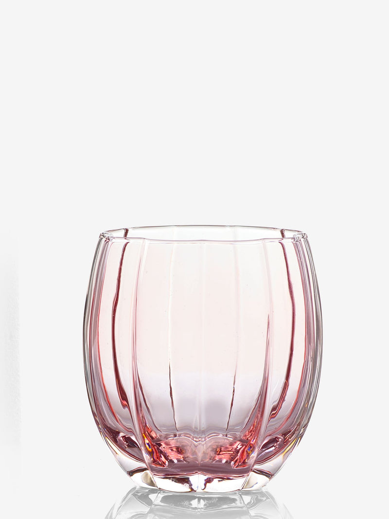 Ottilie Pink Short Tumblers set of 4, imported from the UK