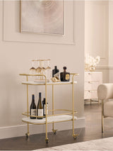 Next Gold Valencia Bar Trolley- Buy online at McGrocer