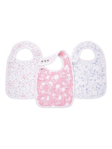 Next aden + anais Pink 100% Cotton Snap Bibs 3 Pack- Buy online at McGrocer