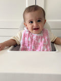 aden + anais pink bibs 3 pack, imported from the UK