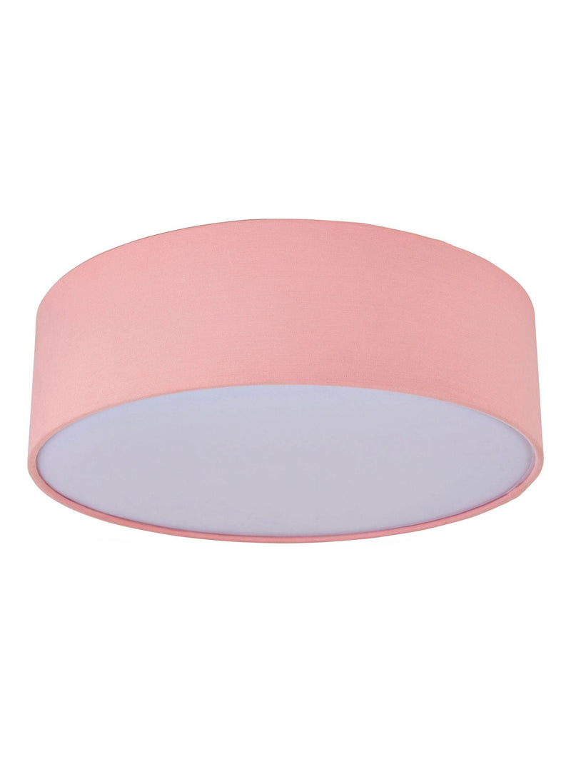 Glow pink diffused flush ceiling light pendant - British product