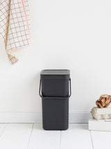 Next Brabantia Grey Sort & Go 12L Waste Bin- Buy online at McGrocer