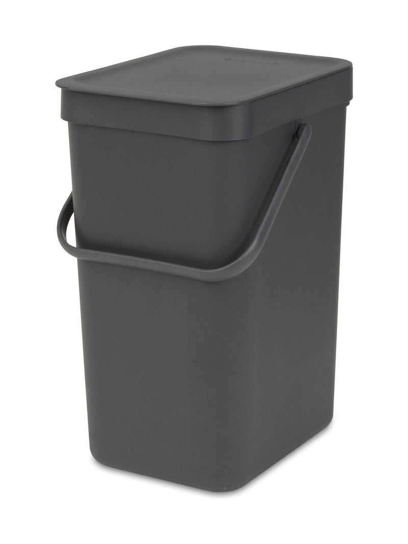 Brabantia Sort & Go 12L grey waste bin (British brand)