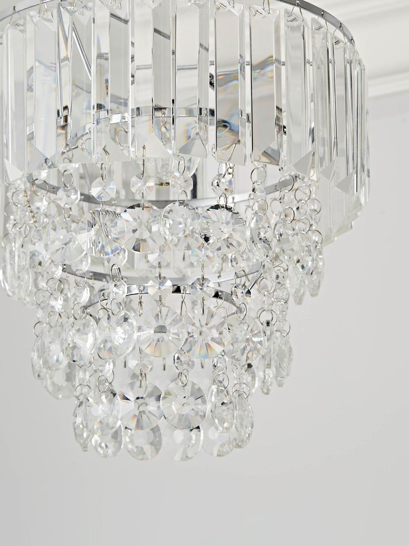 BHS Paladina Crystal ceiling light 30cm height, imported from the UK