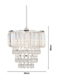 BHS Paladina Crystal ceiling light 30cm height, imported from the UK