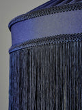 BHS dark blue fringed shade ceiling light, UK version