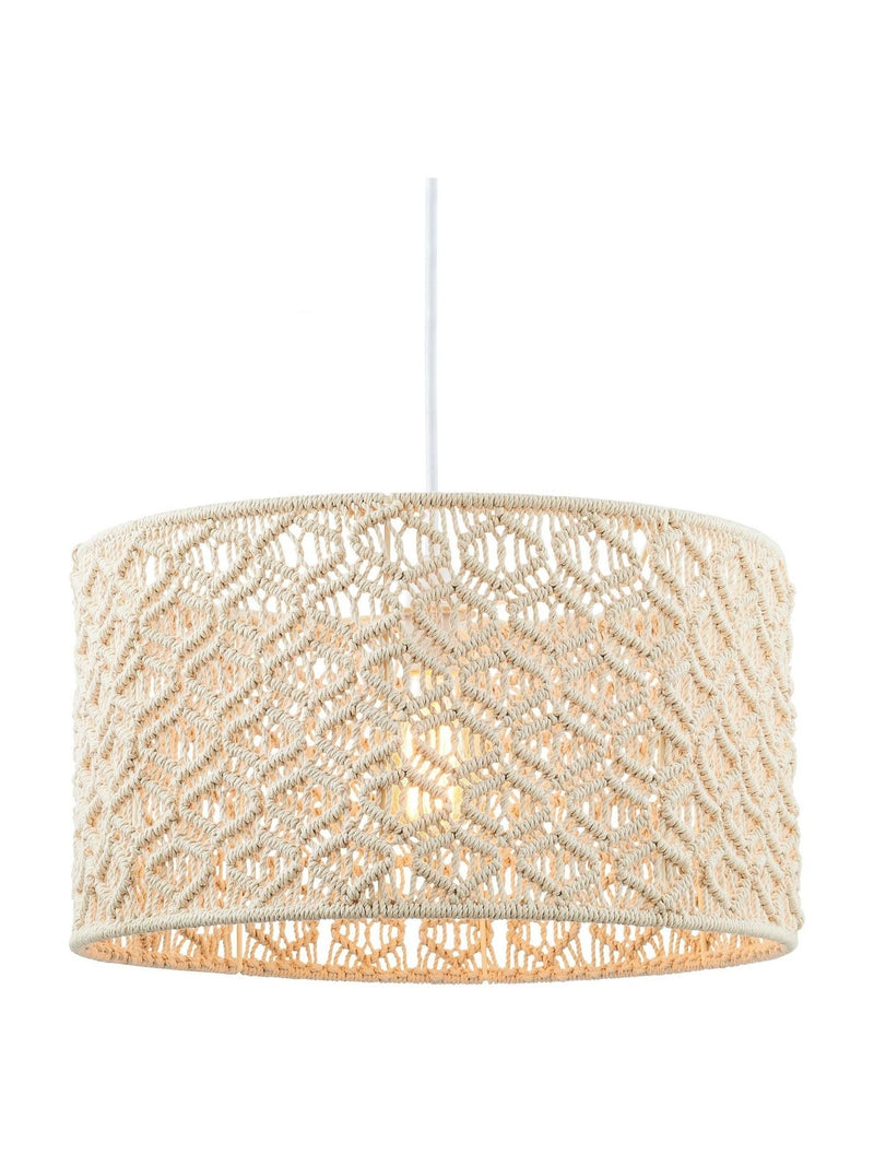 BHS cream macramé large ceiling light shade, UK version