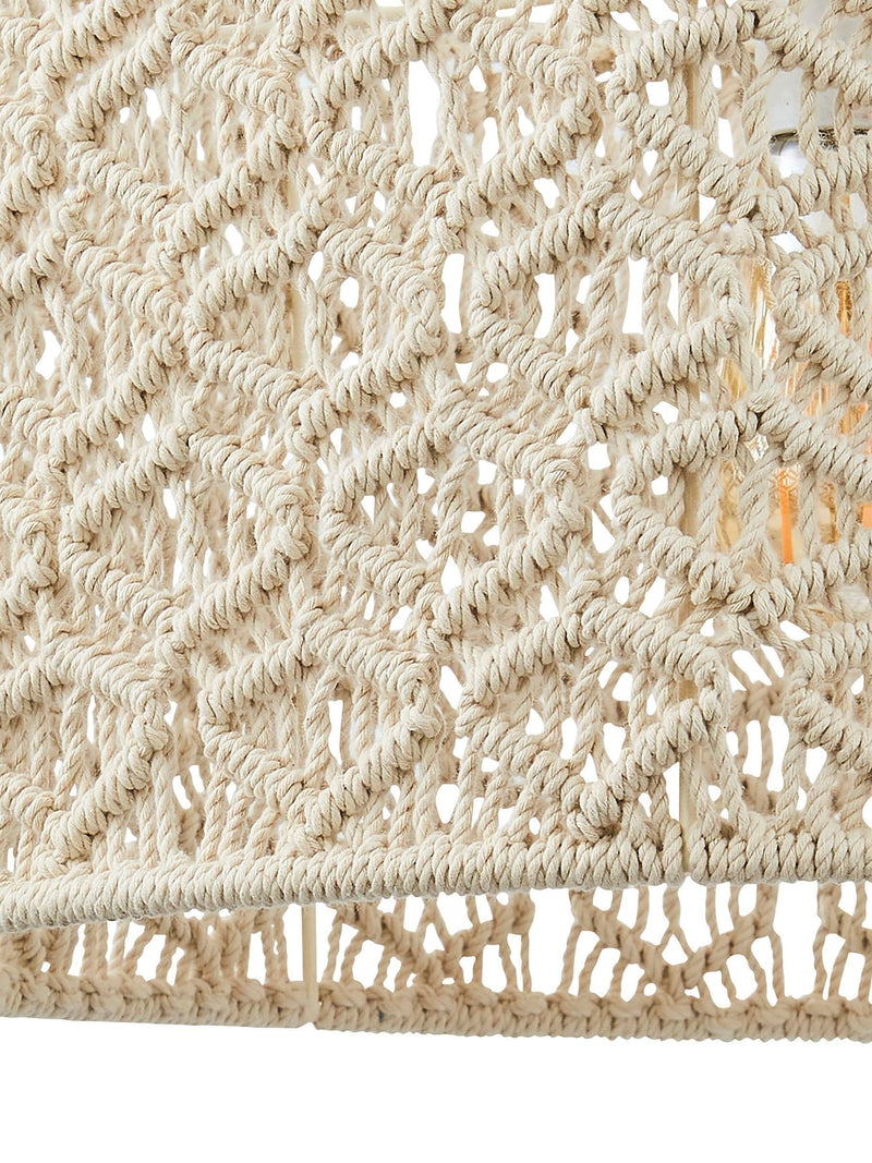 BHS cream macramé large ceiling light shade, UK version