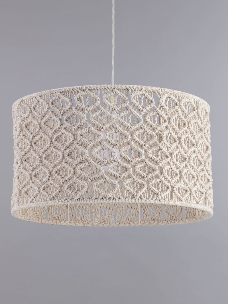 BHS cream macramé large ceiling light shade, UK version