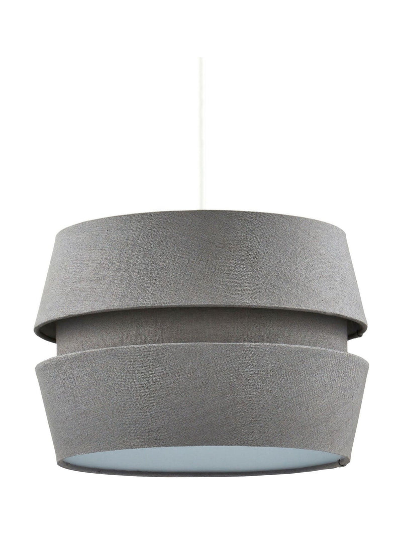 BHS grey three layer shade ceiling light, imported from the UK