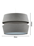 BHS grey three layer shade ceiling light, imported from the UK