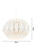 BHS white Landon easy fit ceiling light 40cm, imported from the UK