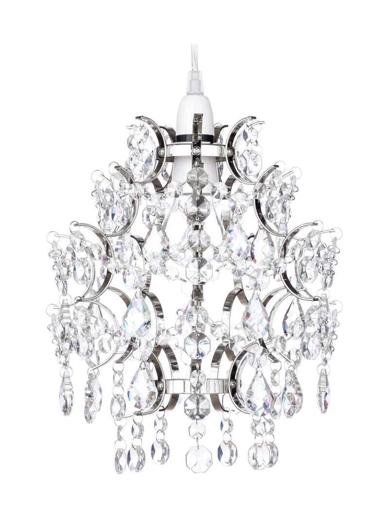BHS Silver Lisa flush ceiling light, imported from the UK