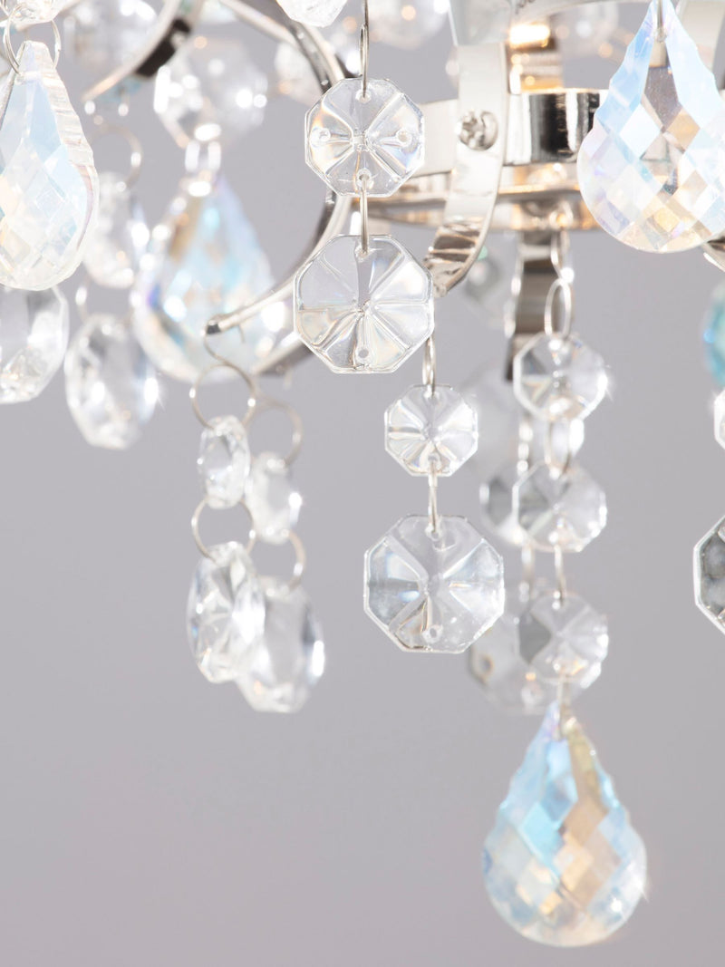 BHS Silver Lisa flush ceiling light, imported from the UK