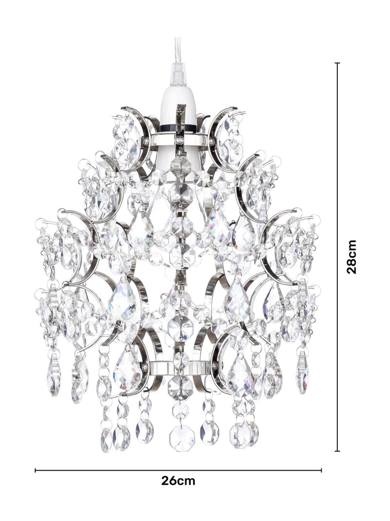 BHS Silver Lisa flush ceiling light, imported from the UK