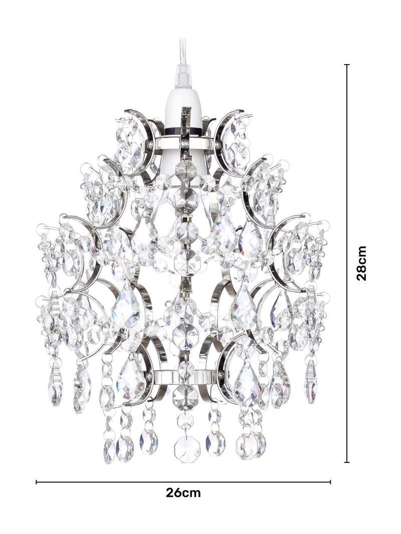 BHS Silver Lisa flush ceiling light, imported from the UK