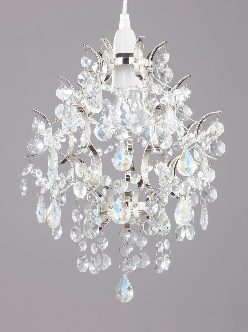 BHS Silver Lisa flush ceiling light, imported from the UK