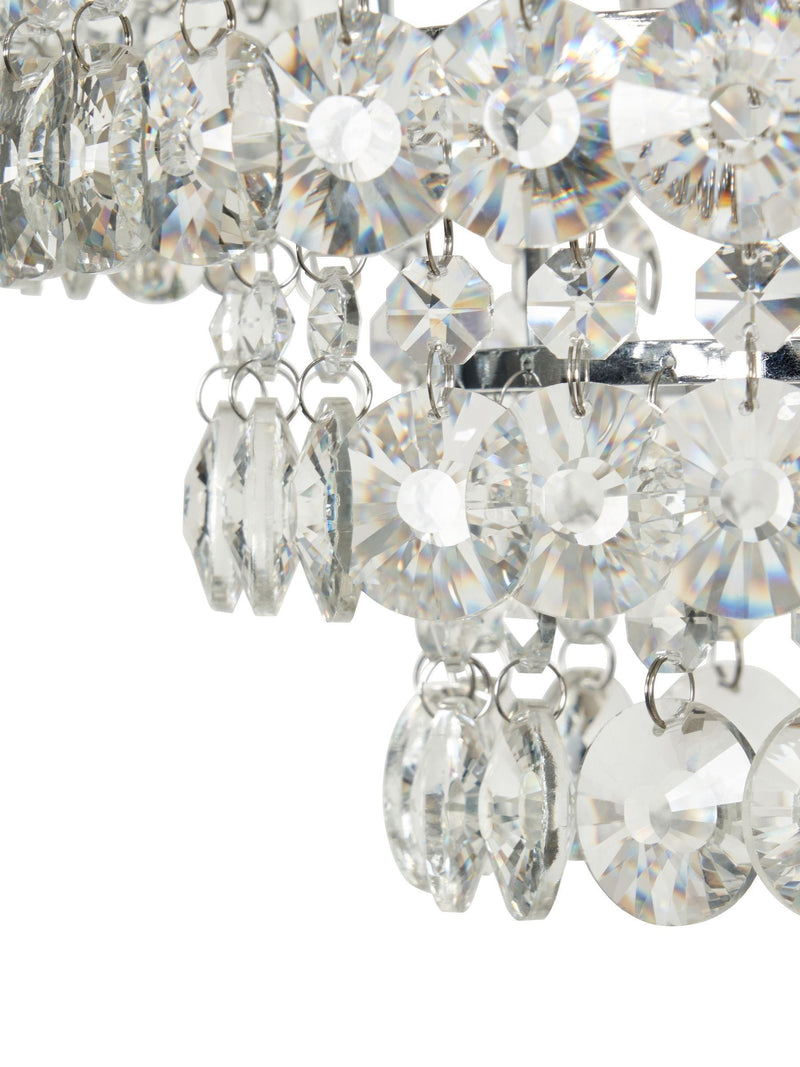 BHS Silver Paladina flush ceiling light, UK version