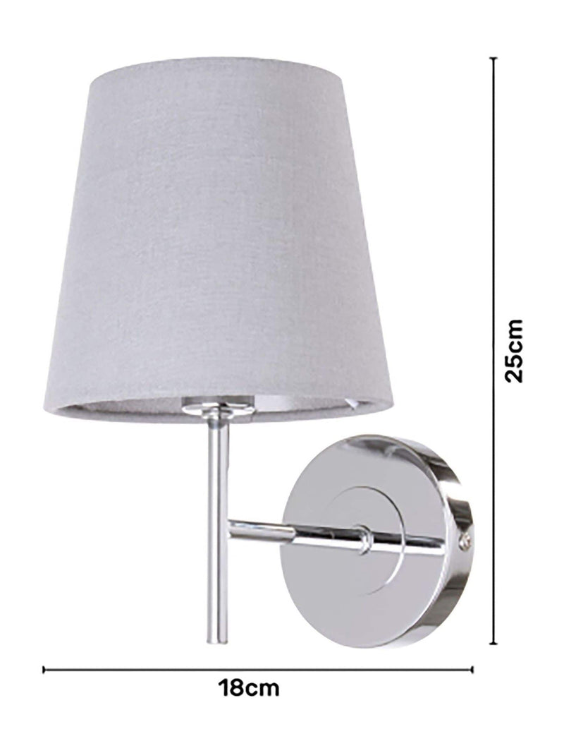 BHS Chrome Mira Wall Light - British product