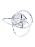 BHS chrome LED knotted flush ceiling light, UK version