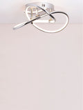BHS chrome LED knotted flush ceiling light, UK version