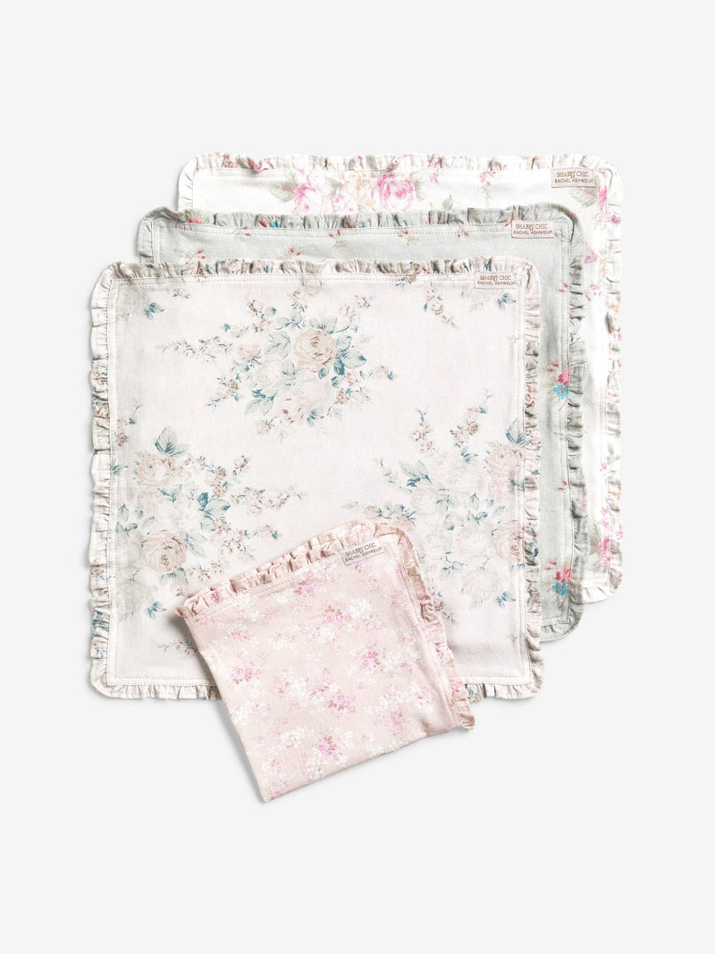 Shabby Chic by Rachel Ashwell mixed floral napkins set of 4 (British brand)
