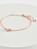 Ted Baker heart crystal adjustable bracelet rose gold (British brand)