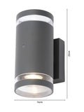BHS Lens 2 outdoor wall light with photocell sensor - British product