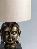 BHS Gold Buddha table lamp with white shade - British product