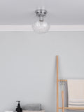 Dar Lighting Niagara flush ceiling light chrome - British product
