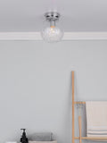Dar Lighting Niagara flush ceiling light chrome - British product