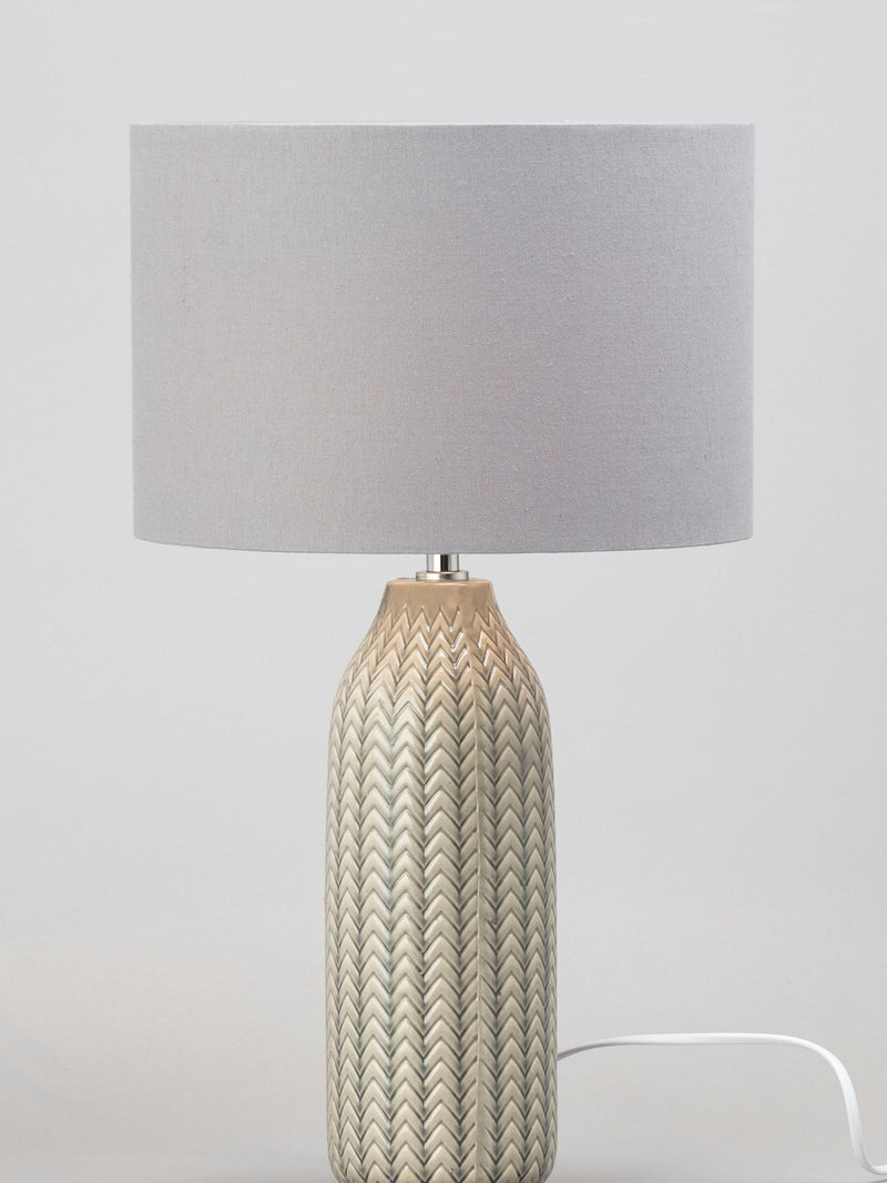 BHS Quentin table lamp grey finish - British product