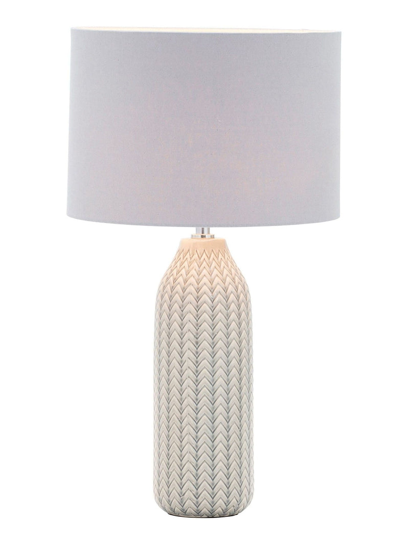 BHS Quentin table lamp grey finish - British product
