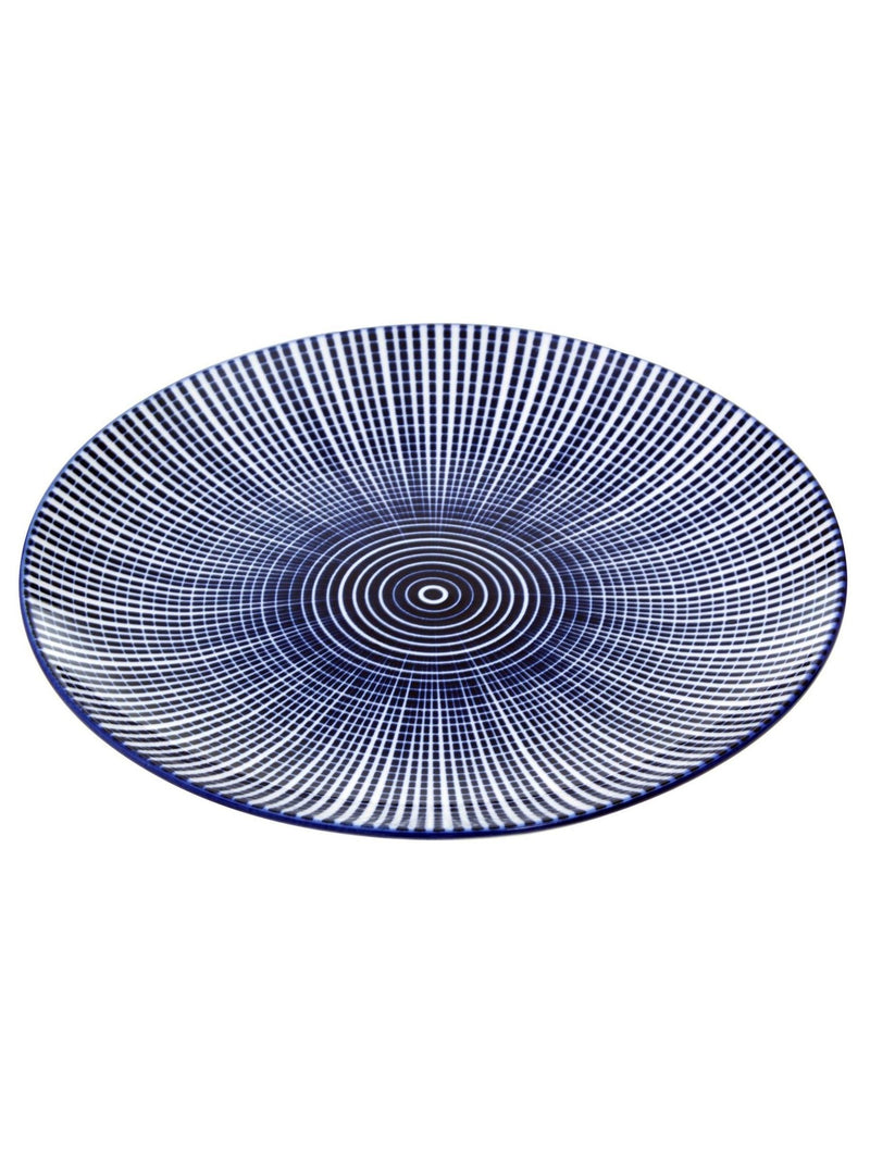 Interiors by Premier blue/white Maya 12 piece dinner set, UK version